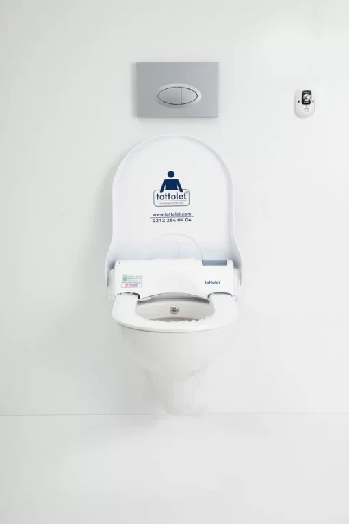 Tottolet® Butonlu (AKÜLÜ) - Otomatik Hijyenik Klozet Kapak Sistemi