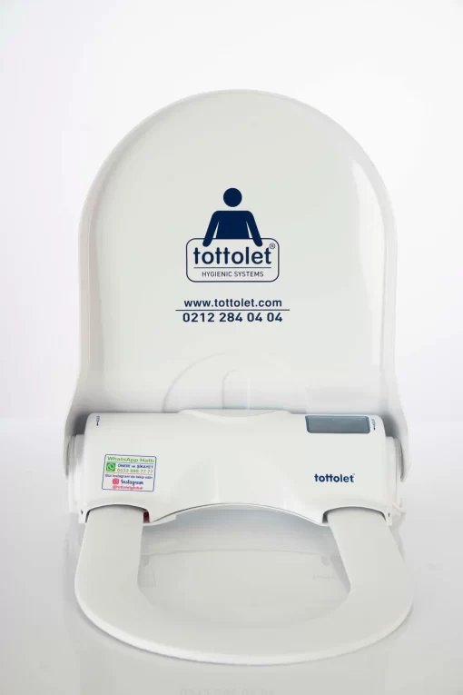 Tottolet® Butonlu (AKÜLÜ) - Otomatik Hijyenik Klozet Kapak Sistemi - Görsel 3